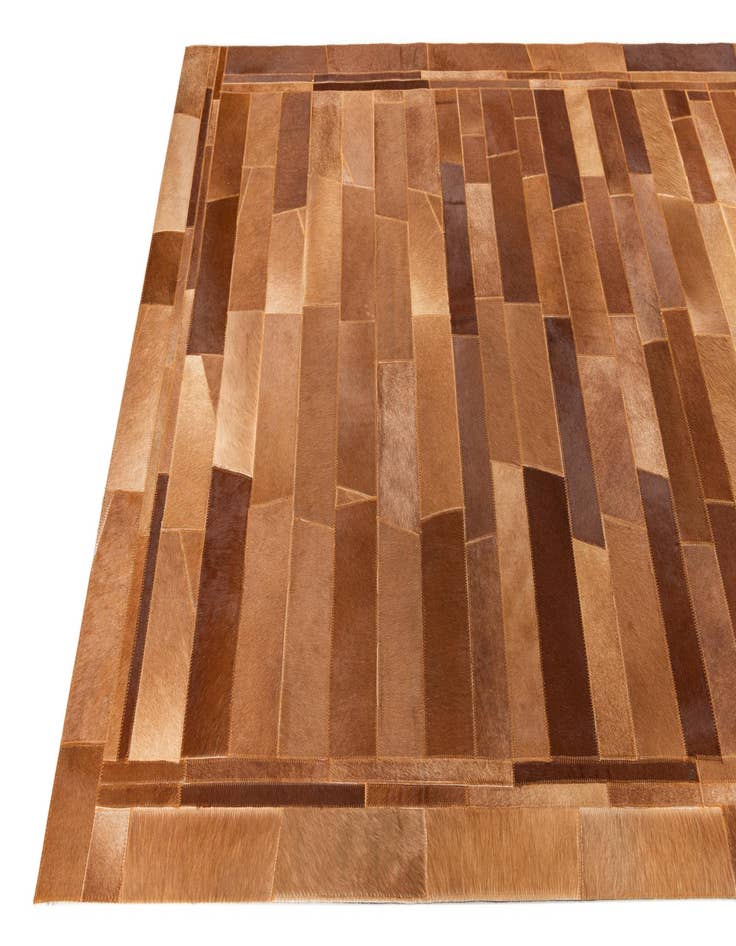 Detail image of  5' x 7' 10 Cowhide Leather Rug