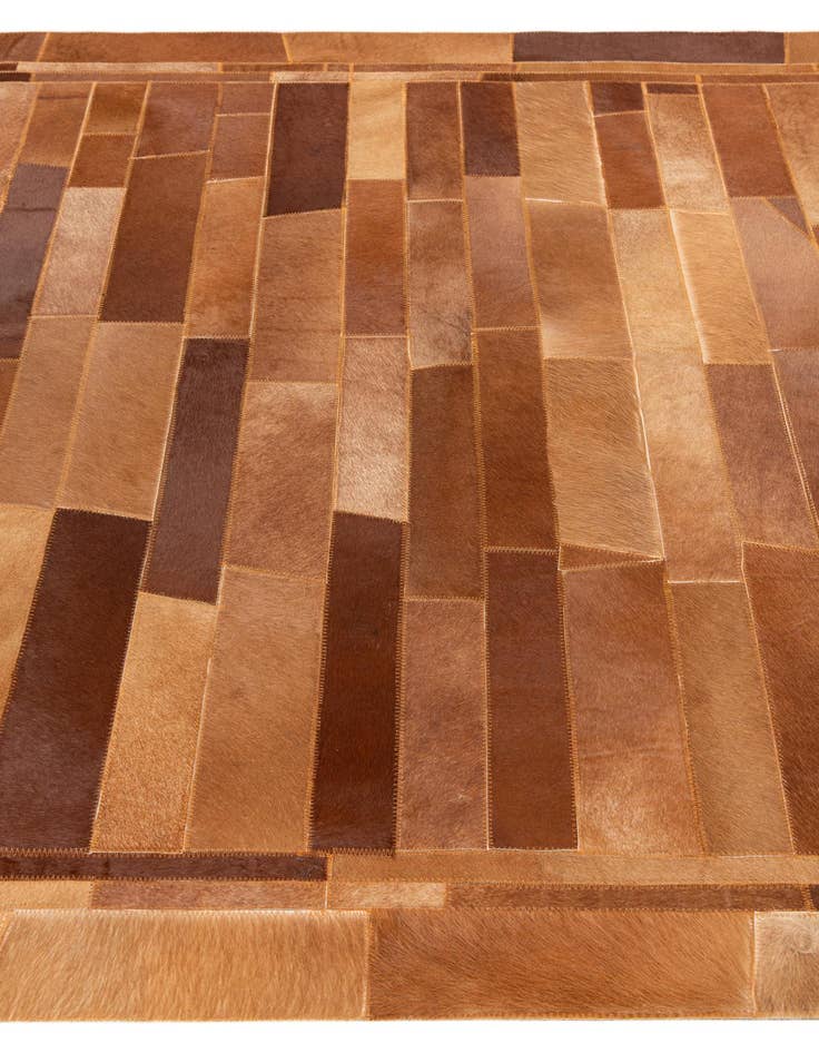 Detail image of  5' x 7' 10 Cowhide Leather Rug