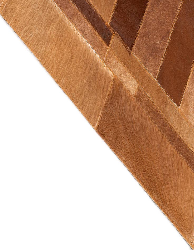 Detail image of  5' x 7' 10 Cowhide Leather Rug