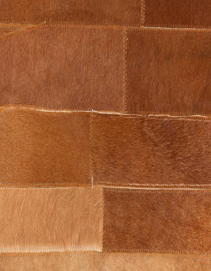 Detail image of  5' x 7' 10 Cowhide Leather Rug