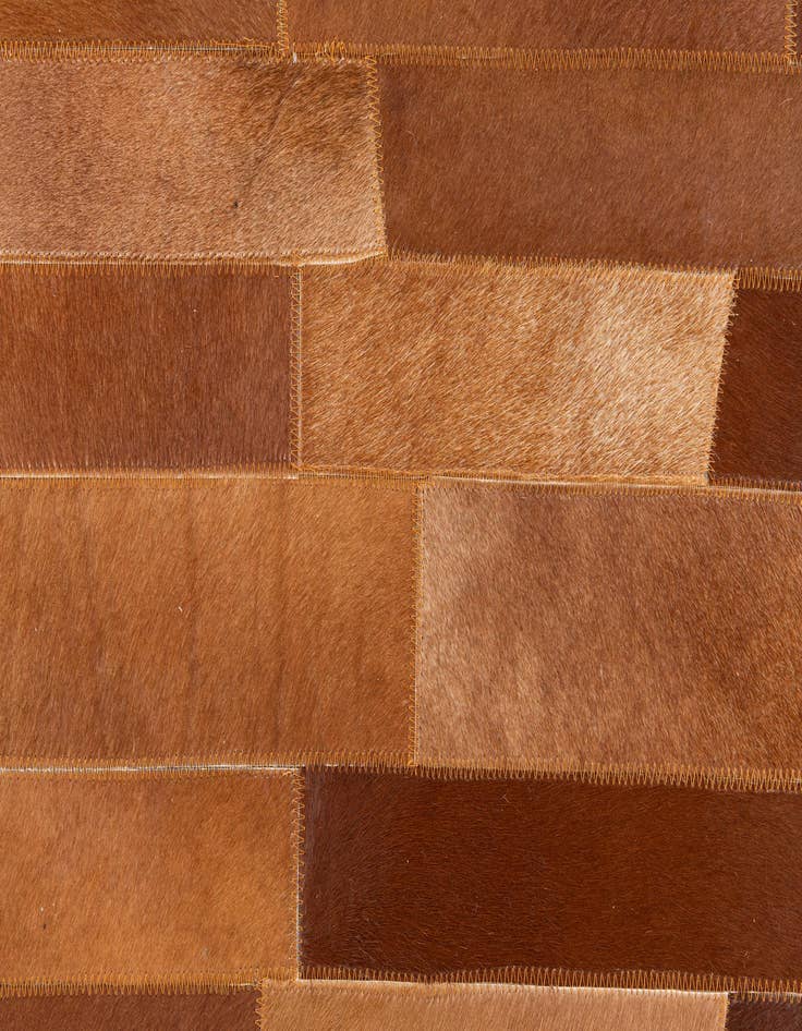 Detail image of  5' x 7' 10 Cowhide Leather Rug