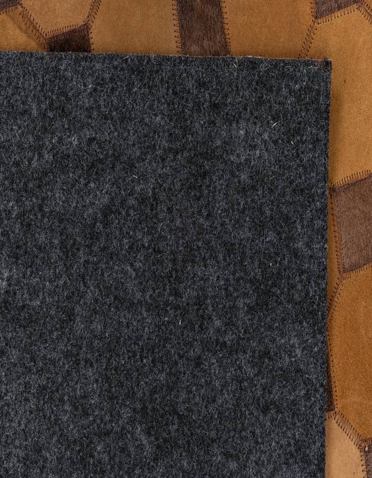 Detail image of  5' 2 x 8' 2 Cowhide Leather Rug