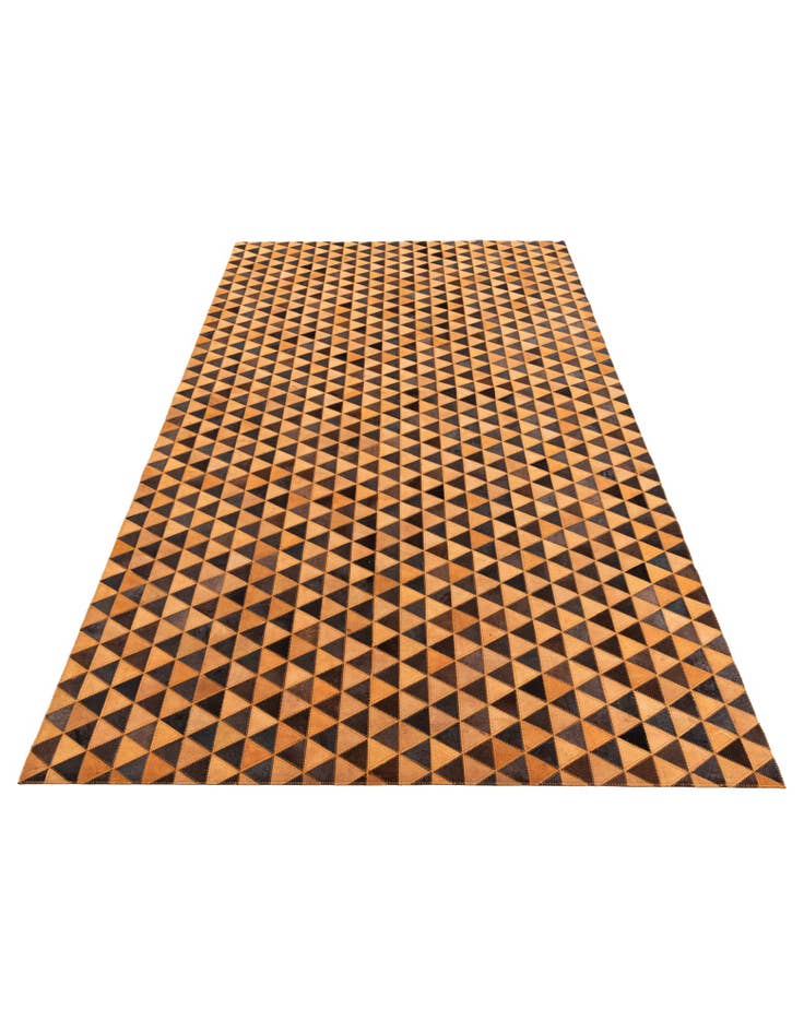 Detail image of  5' 2 x 8' 1 Cowhide Leather Rug