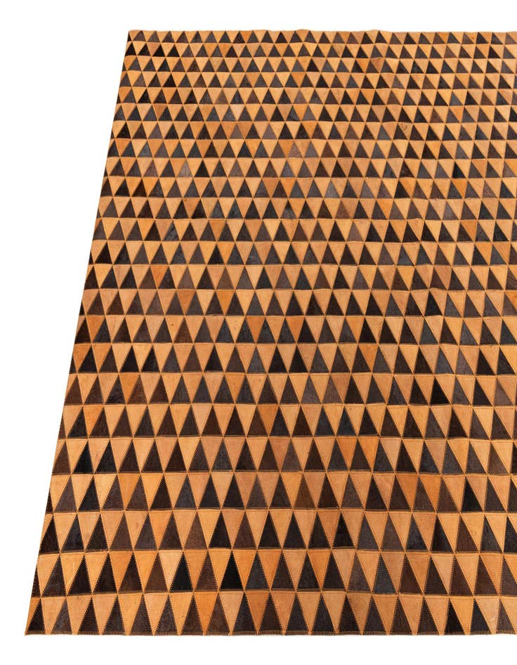 Detail image of  5' 2 x 8' 1 Cowhide Leather Rug