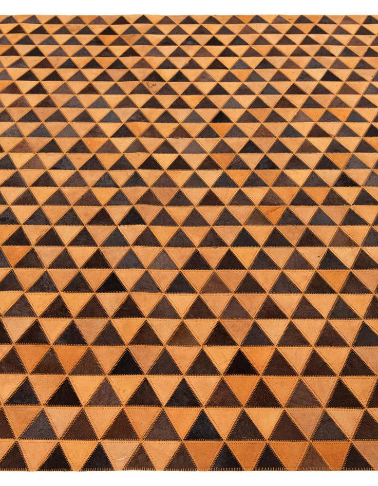 Detail image of  5' 2 x 8' 1 Cowhide Leather Rug