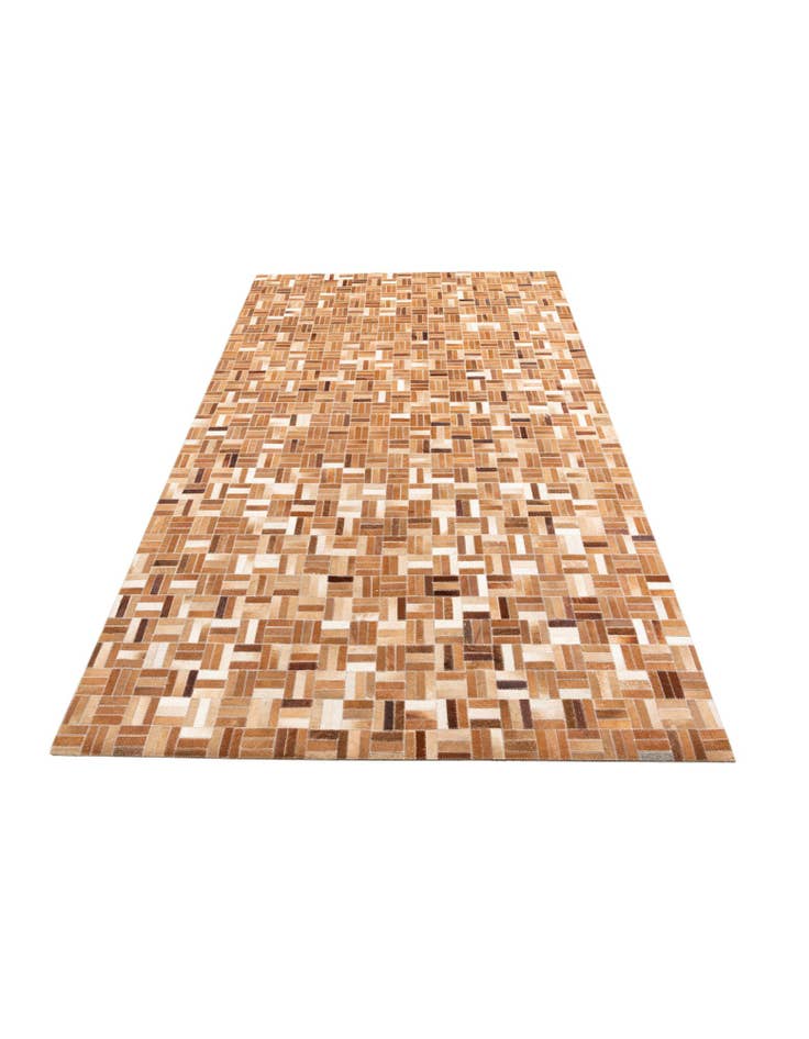 Detail image of  5' x 7' 10 Cowhide Leather Rug