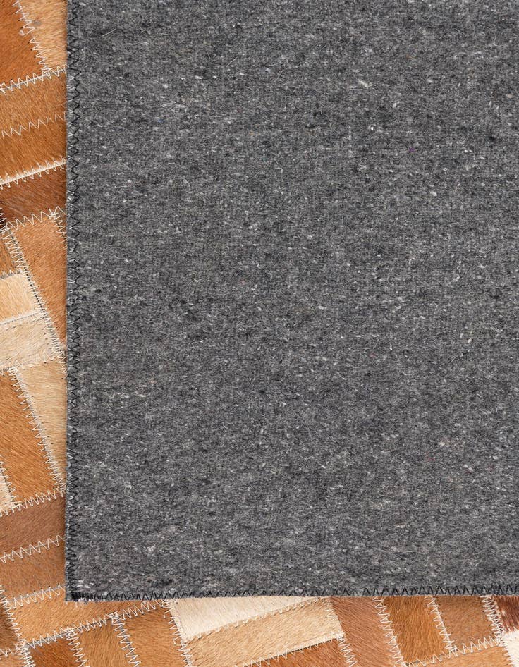 Detail image of  5' x 7' 10 Cowhide Leather Rug