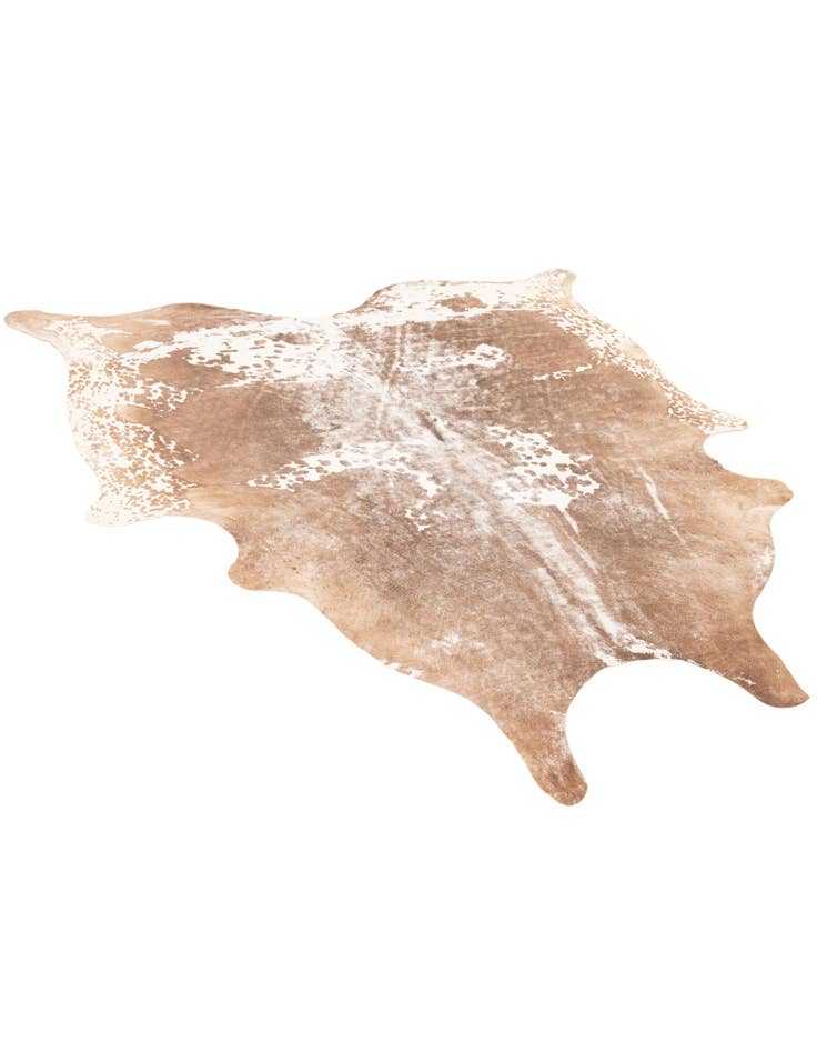 Detail image of  5' 8 x 6' 5 Cowhide Leather Rug