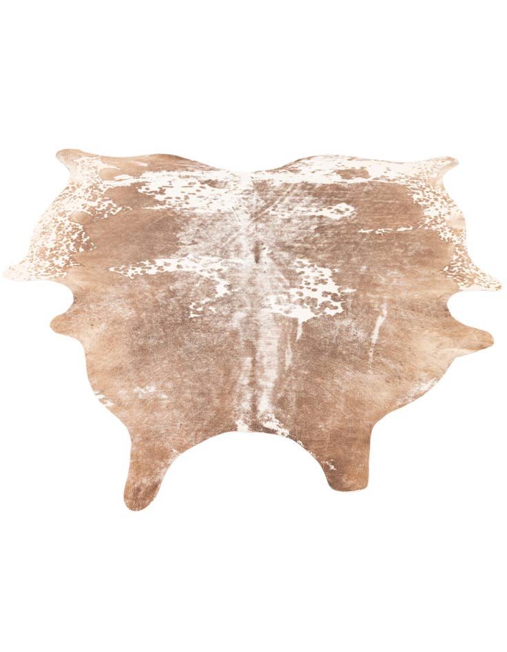 Detail image of  5' 8 x 6' 5 Cowhide Leather Rug