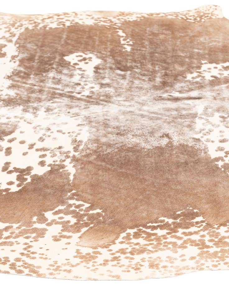 Detail image of  5' 8 x 6' 5 Cowhide Leather Rug