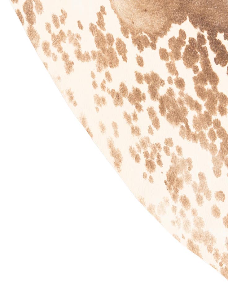 Detail image of  5' 8 x 6' 5 Cowhide Leather Rug