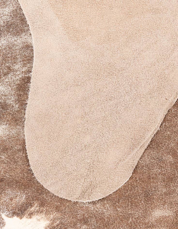 Detail image of  5' 8 x 6' 5 Cowhide Leather Rug
