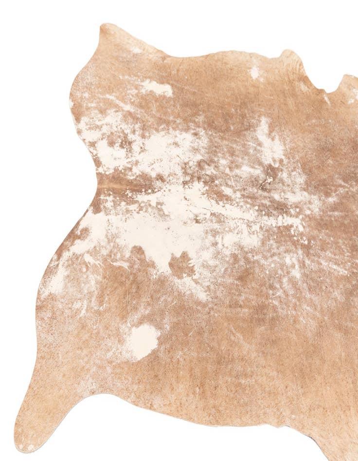 Detail image of  5' 5 x 6' 4 Cowhide Leather Rug