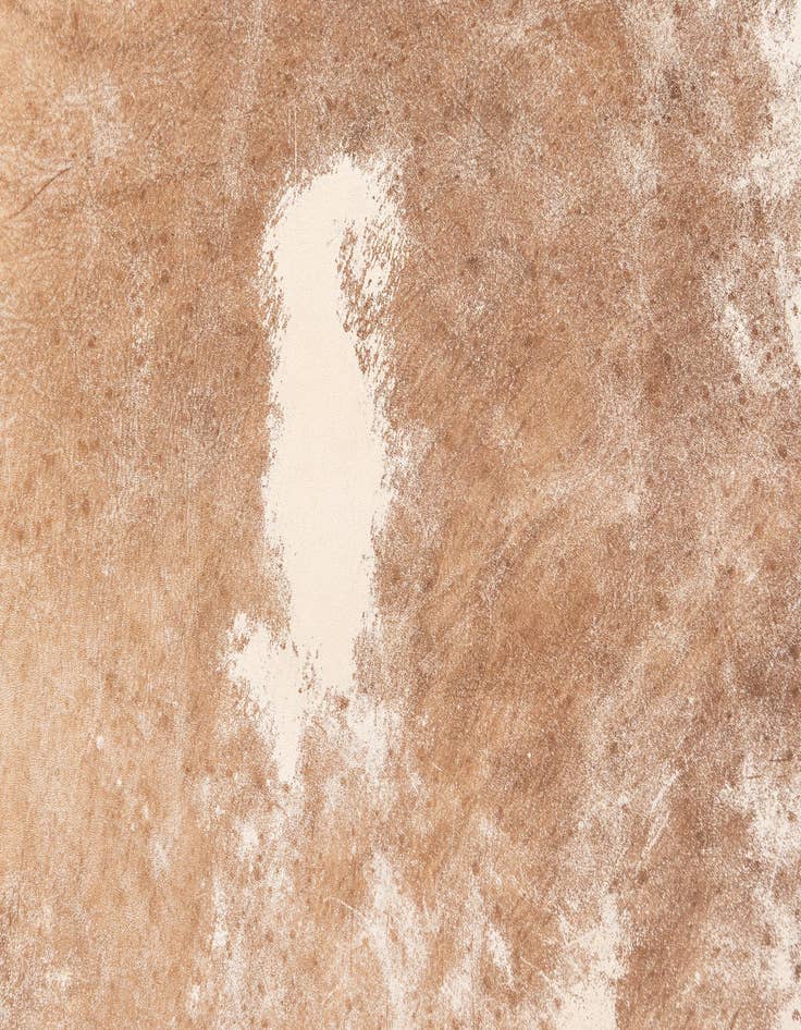 Detail image of  5' 5 x 6' 4 Cowhide Leather Rug