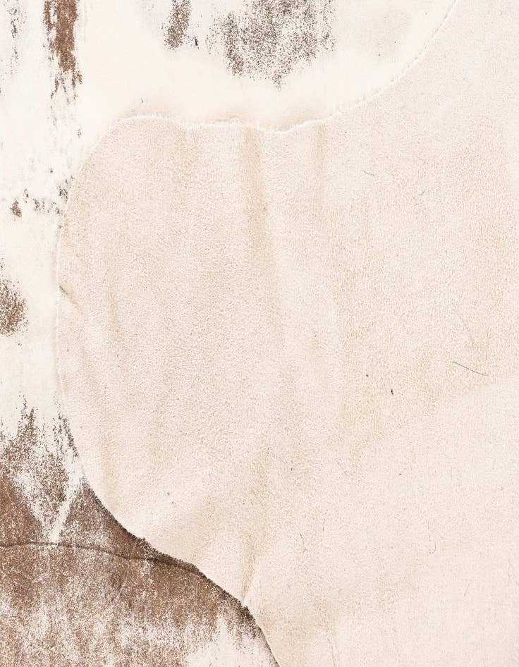 Detail image of  5' 11 x 6' 10 Cowhide Leather Rug