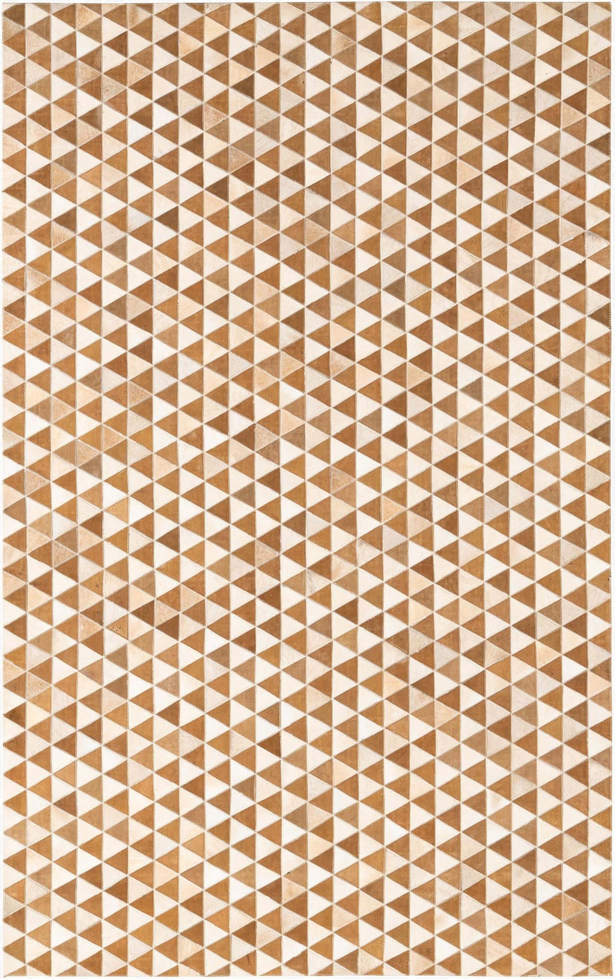  5' x 8' Cowhide Leather Rug