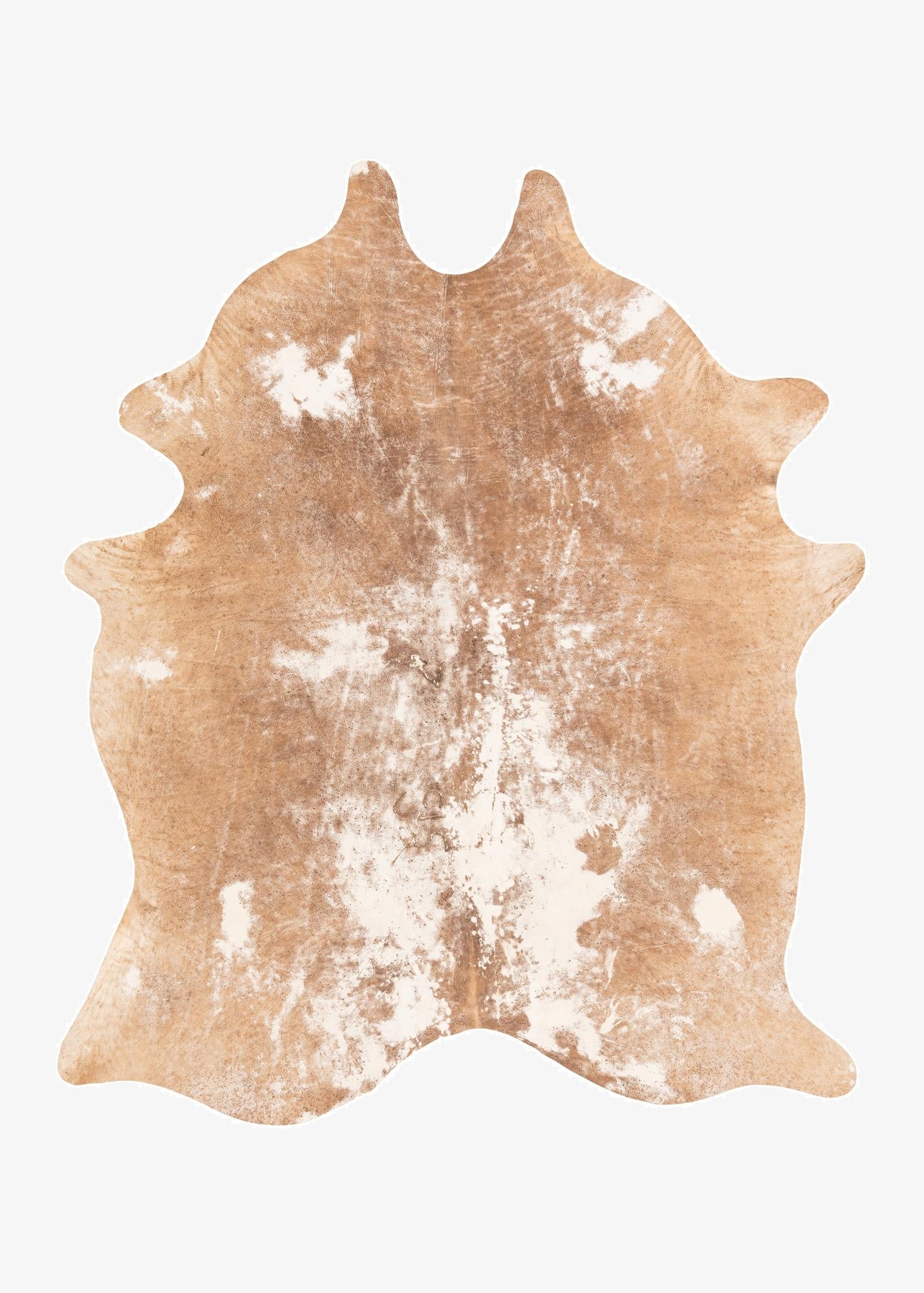  5' 5 x 6' 4 Cowhide Leather Rug