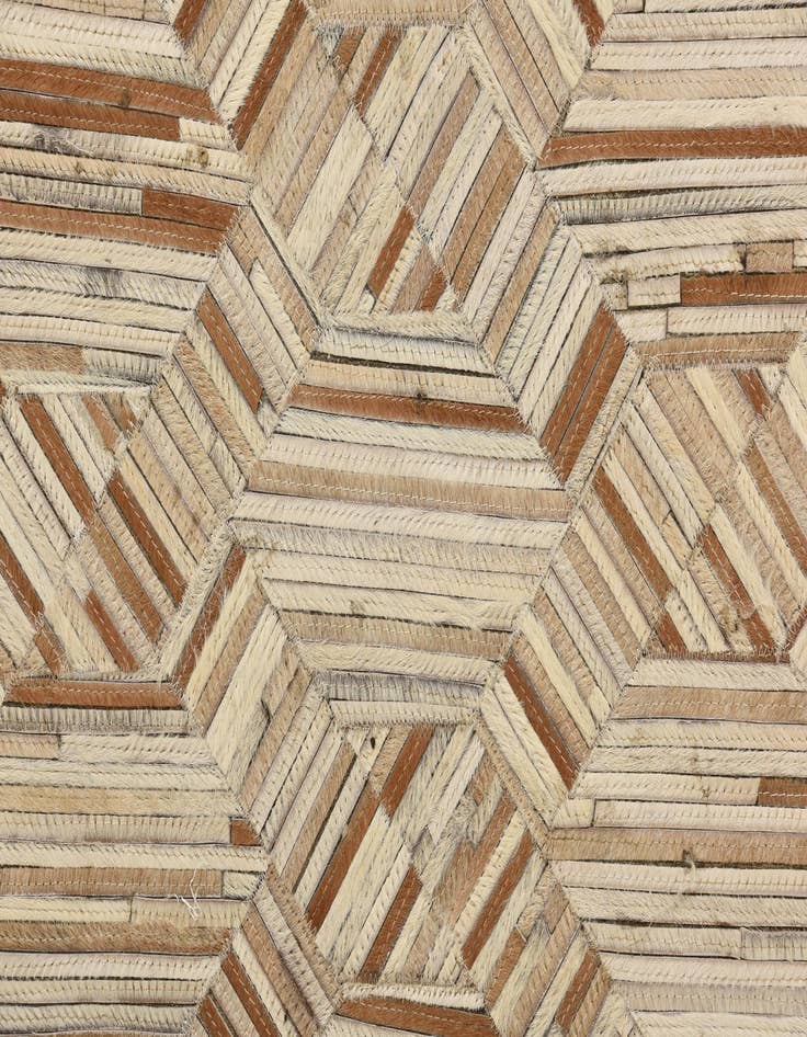 Detail image of  5' 1 x 7' 1 Cowhide Rug