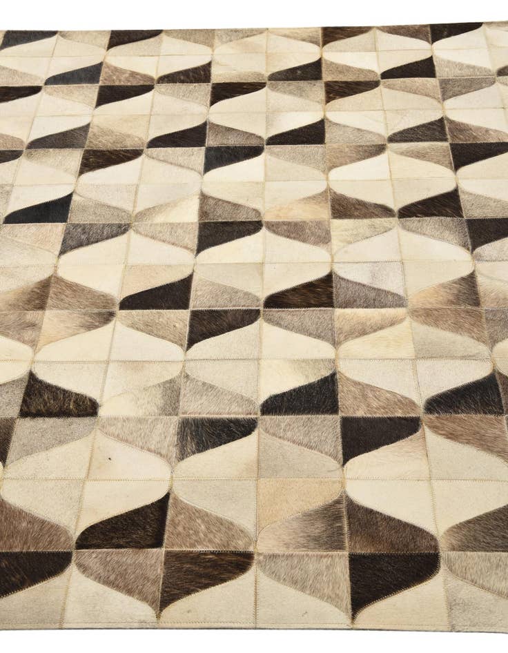 Detail image of  5' 2 x 7' 10 Cowhide Rug