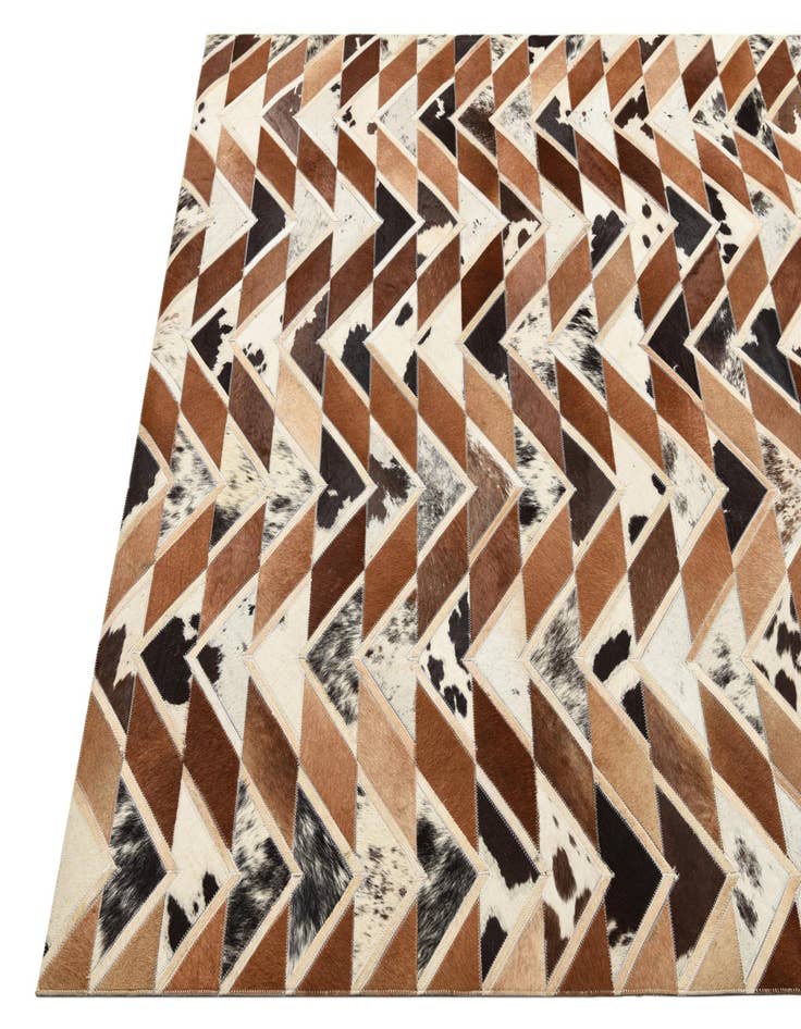 Detail image of  5' 1 x 7' 10 Cowhide Rug