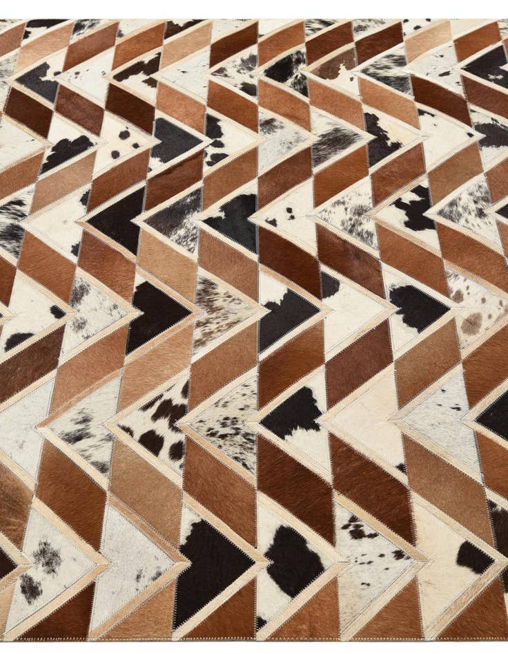Detail image of  5' 1 x 7' 10 Cowhide Rug