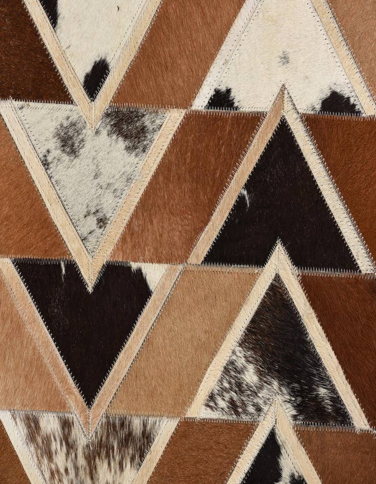 Detail image of  5' 1 x 7' 10 Cowhide Rug