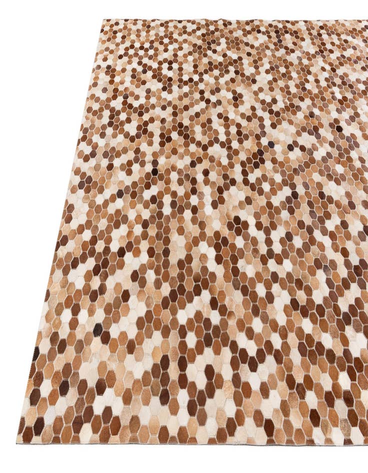 Detail image of  7' 9 x 9' 8 Cowhide Stocks Rug