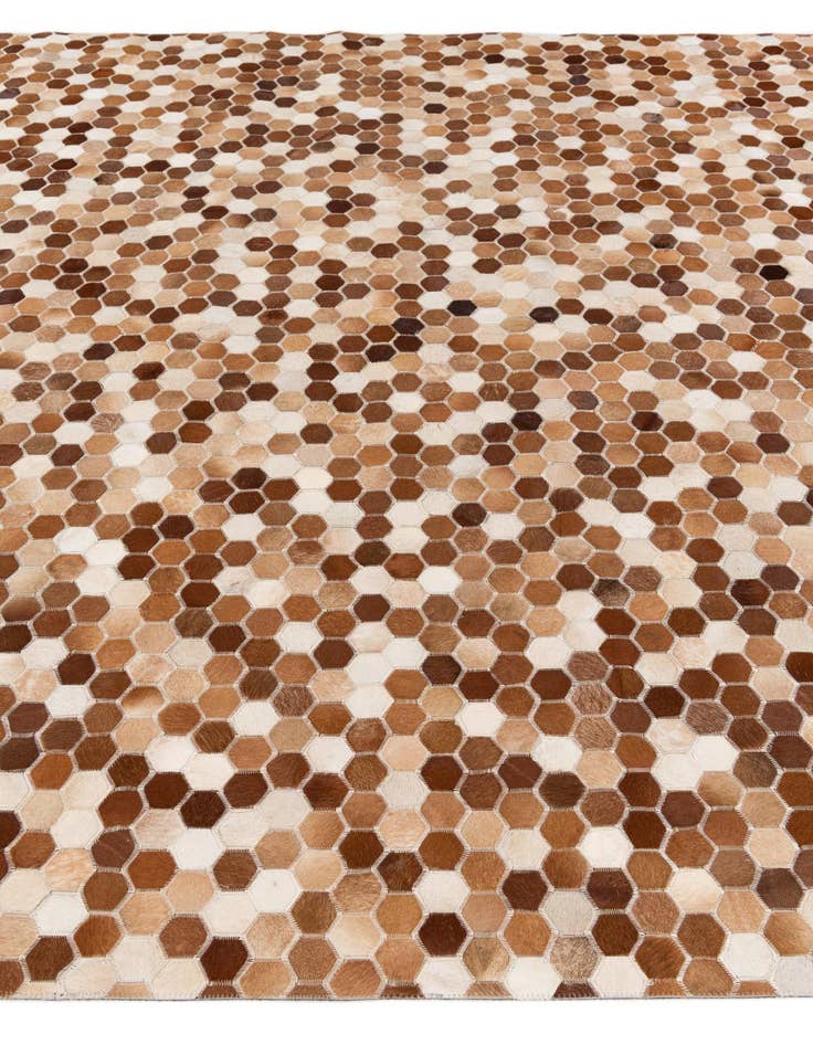Detail image of  7' 9 x 9' 8 Cowhide Stocks Rug