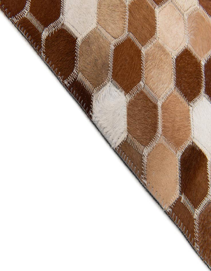 Detail image of  7' 9 x 9' 8 Cowhide Stocks Rug