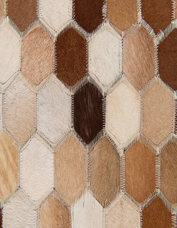 Detail image of  7' 9 x 9' 8 Cowhide Stocks Rug