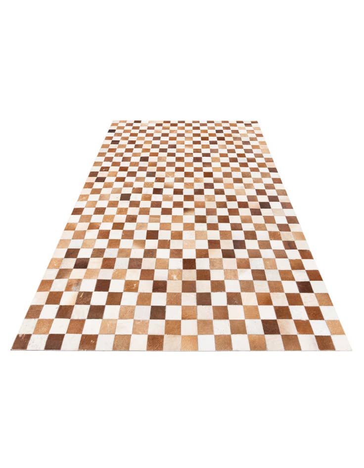 Detail image of  5' x 7' 11 Cowhide Stocks Rug