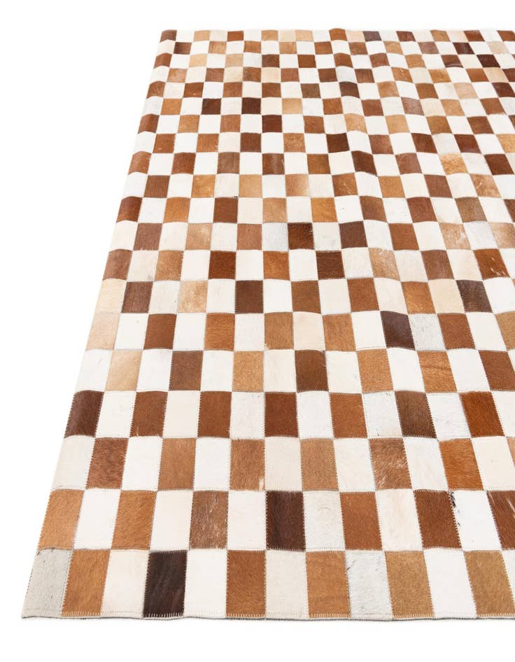 Detail image of  5' x 7' 11 Cowhide Stocks Rug