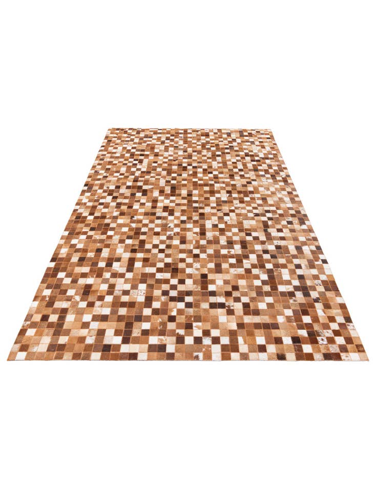 Detail image of  5' 1 x 7' 11 Cowhide Stocks Rug