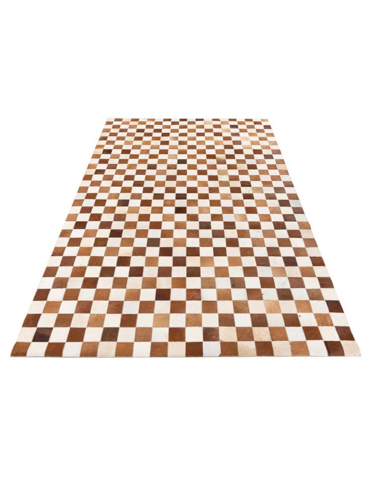 Detail image of  5' x 7' 11 Cowhide Stocks Rug