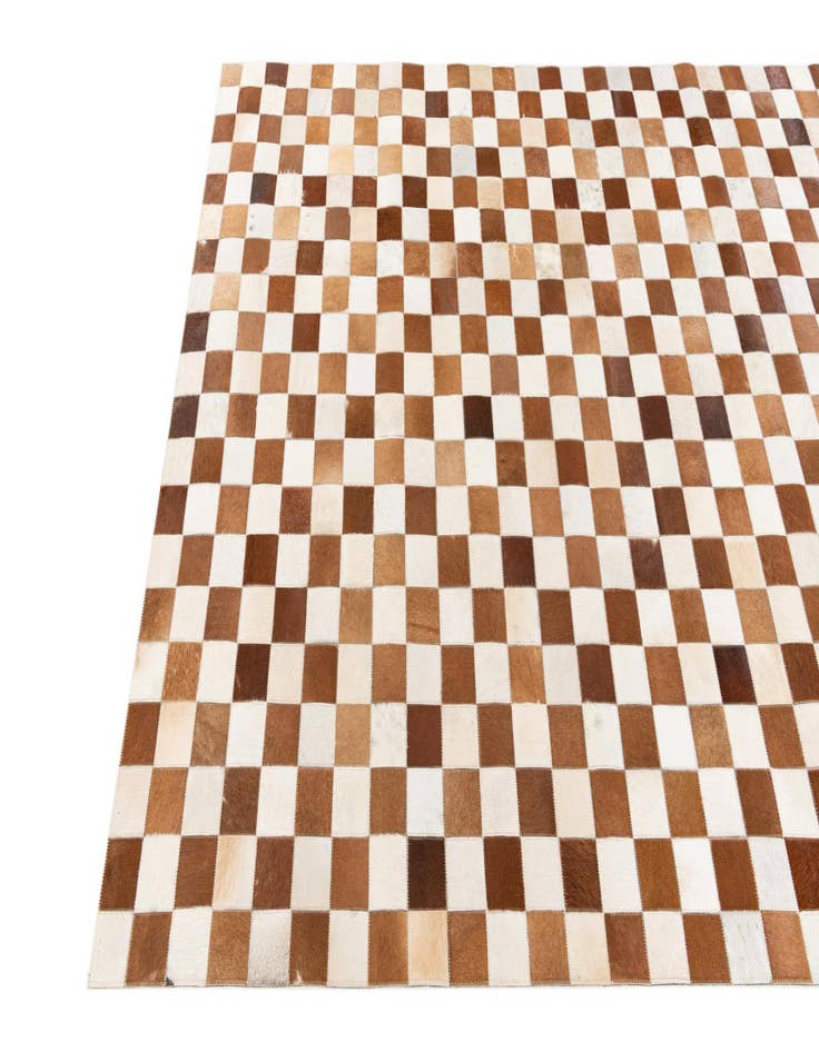 Detail image of  5' x 7' 11 Cowhide Stocks Rug