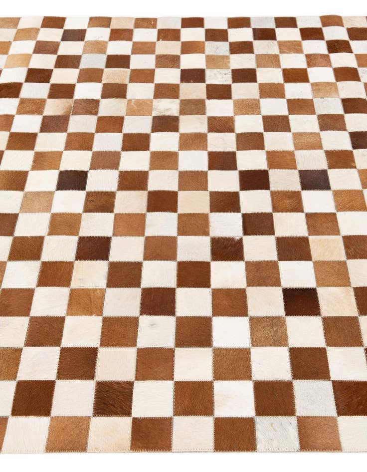 Detail image of  5' x 7' 11 Cowhide Stocks Rug