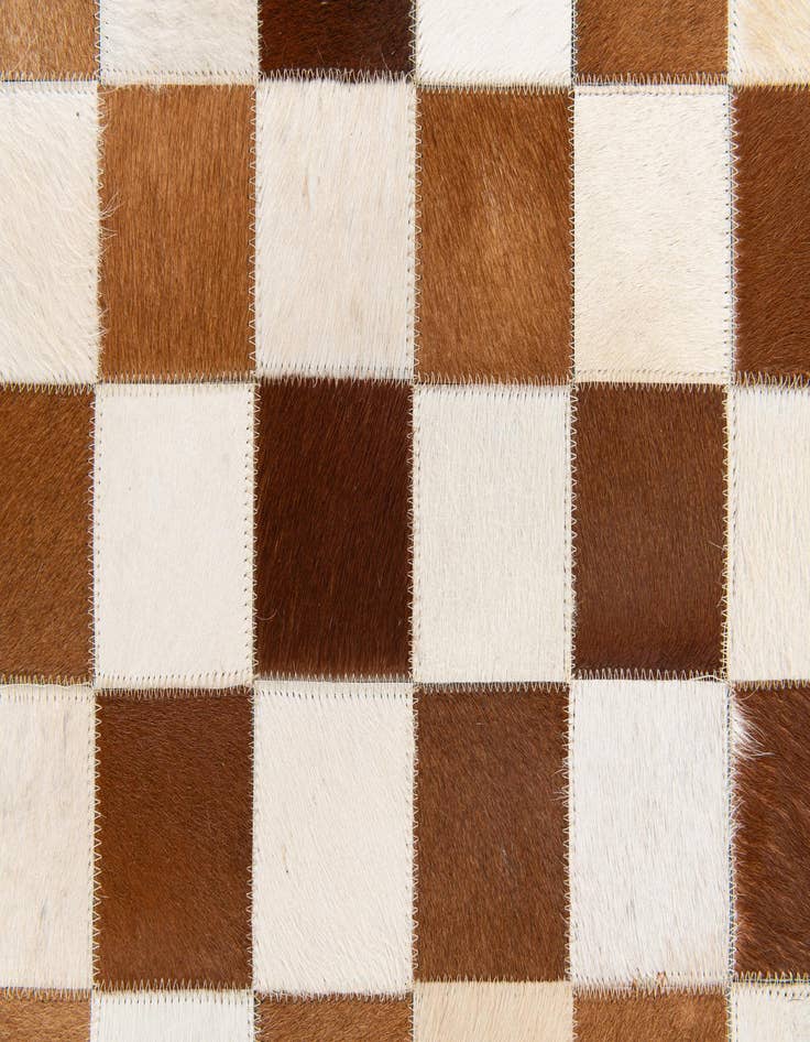 Detail image of  5' x 7' 11 Cowhide Stocks Rug