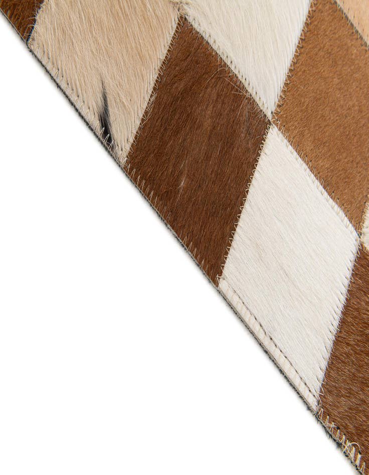 Detail image of  5' x 8' Cowhide Stocks Rug