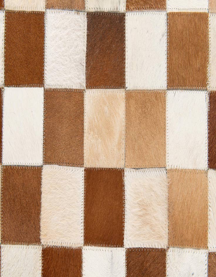 Detail image of  5' x 8' Cowhide Stocks Rug