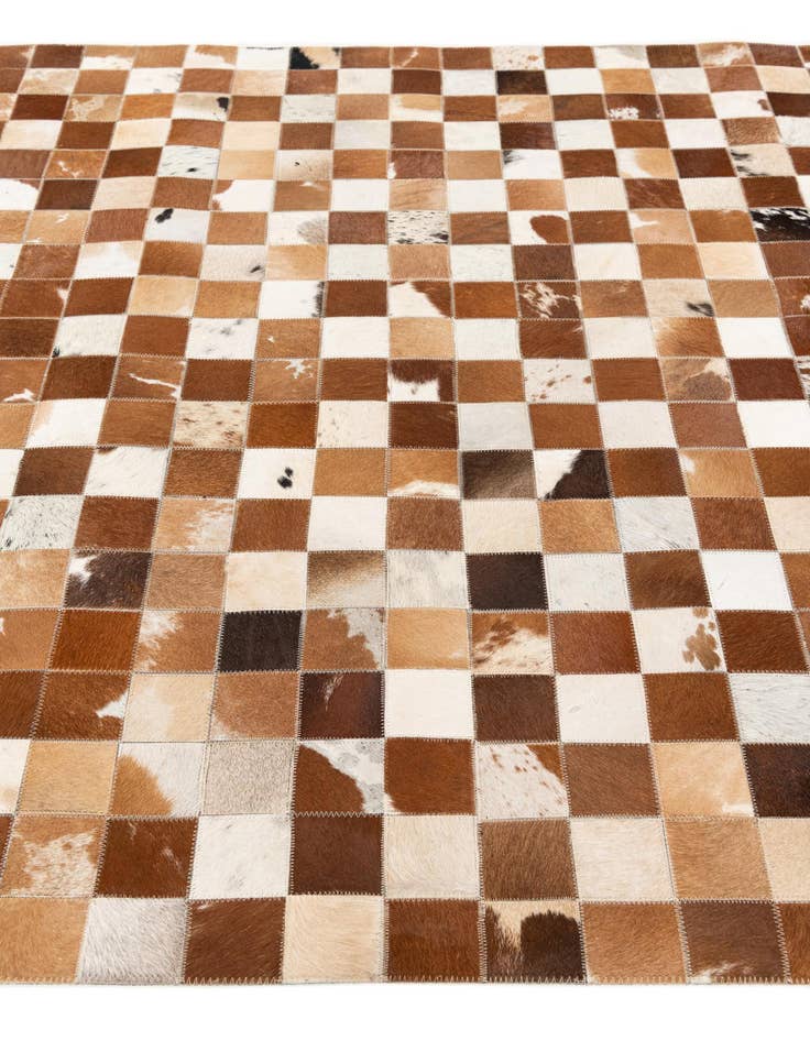 Detail image of  5' x 7' 11 Cowhide Stocks Rug