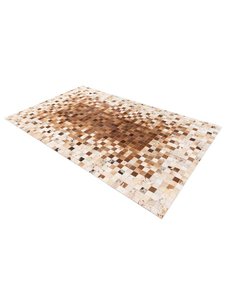 Detail image of  4' 10 x 8' Cowhide Stocks Rug