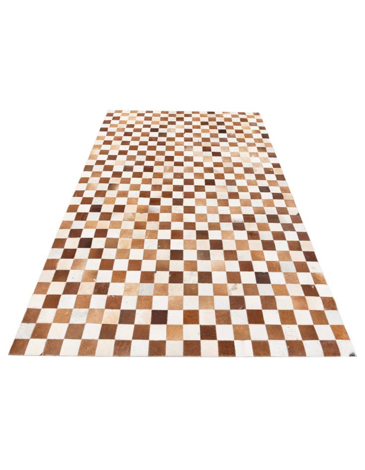 Detail image of  5' x 8' Cowhide Stocks Rug