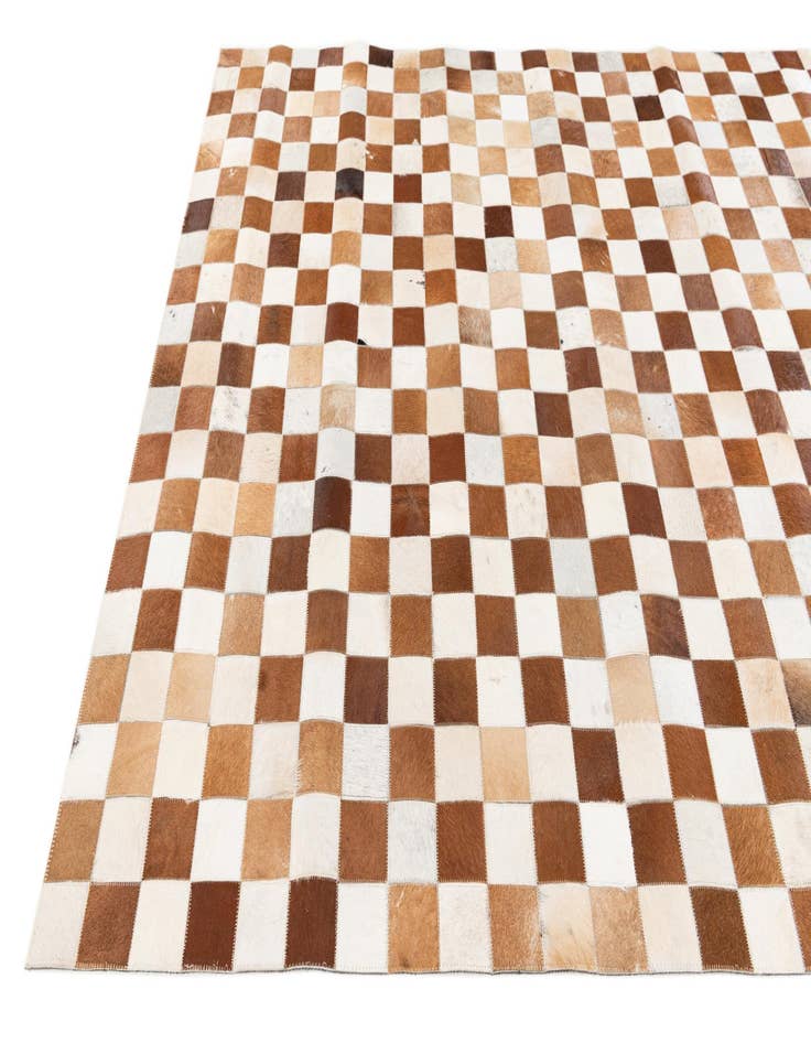 Detail image of  5' x 8' Cowhide Stocks Rug