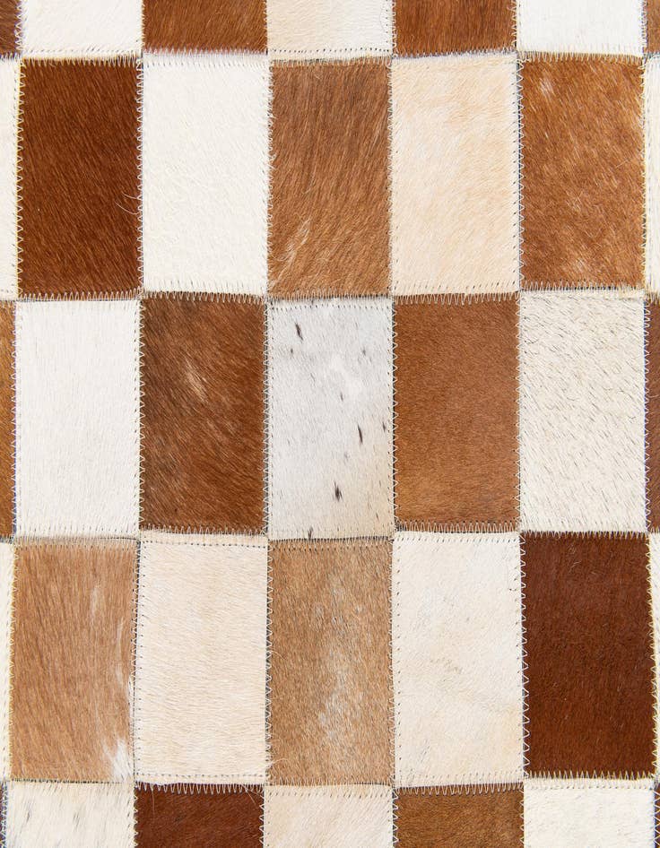 Detail image of  5' x 8' Cowhide Stocks Rug