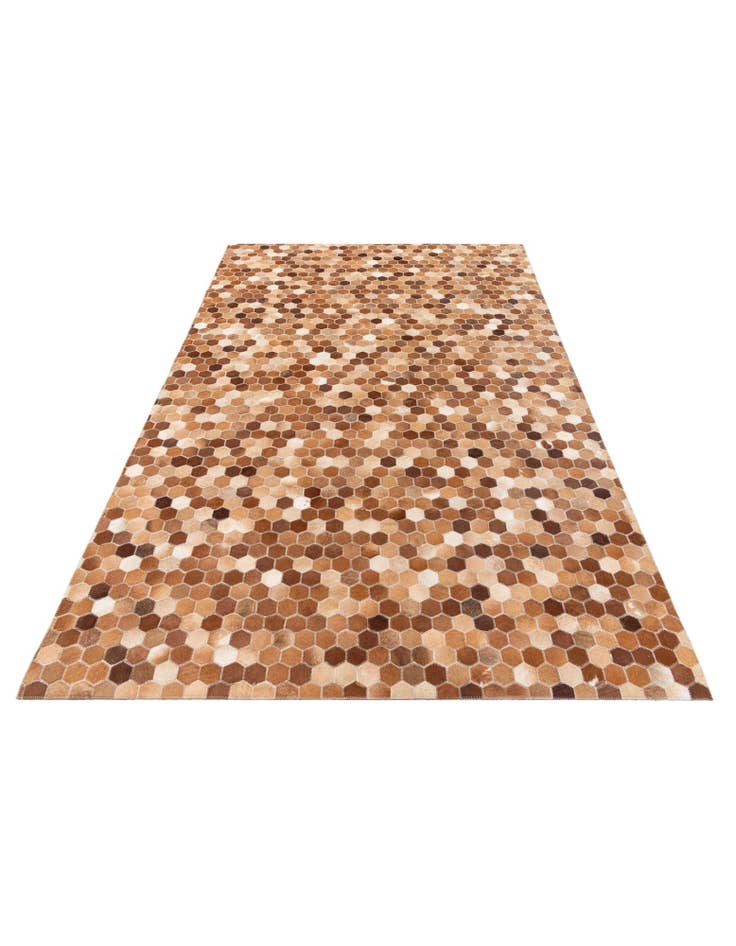 Detail image of  5' x 8' Cowhide Stocks Rug