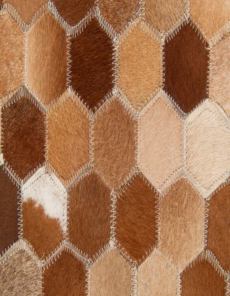 Detail image of  5' x 8' Cowhide Stocks Rug