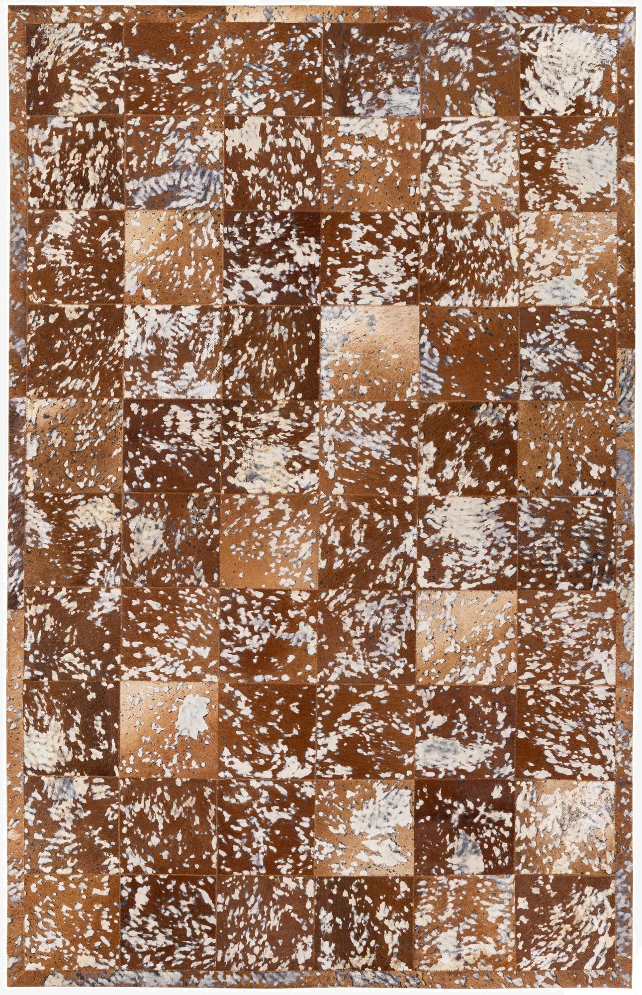  5' 2 x 8' Cowhide Stocks Rug