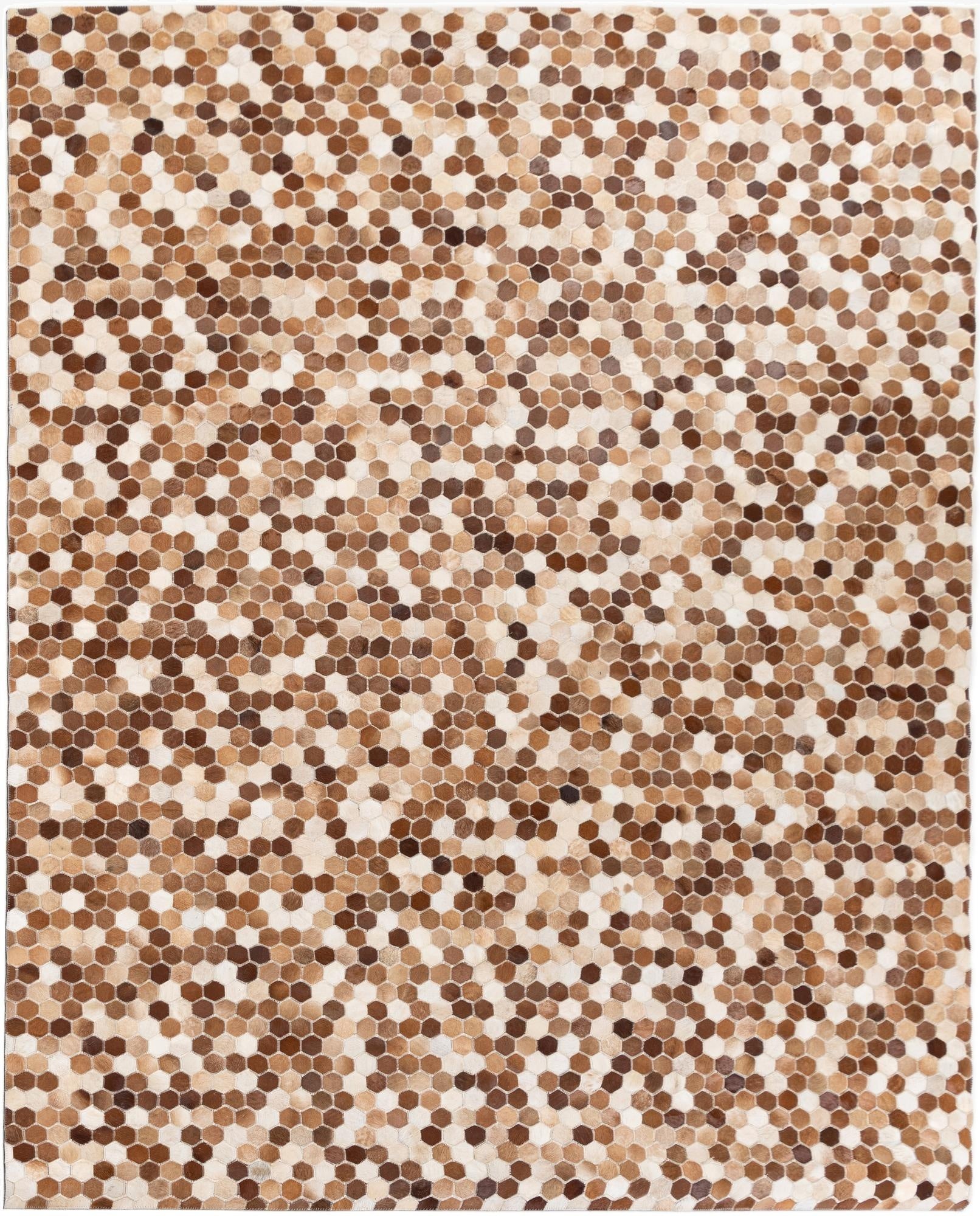  7' 9 x 9' 8 Cowhide Stocks Rug