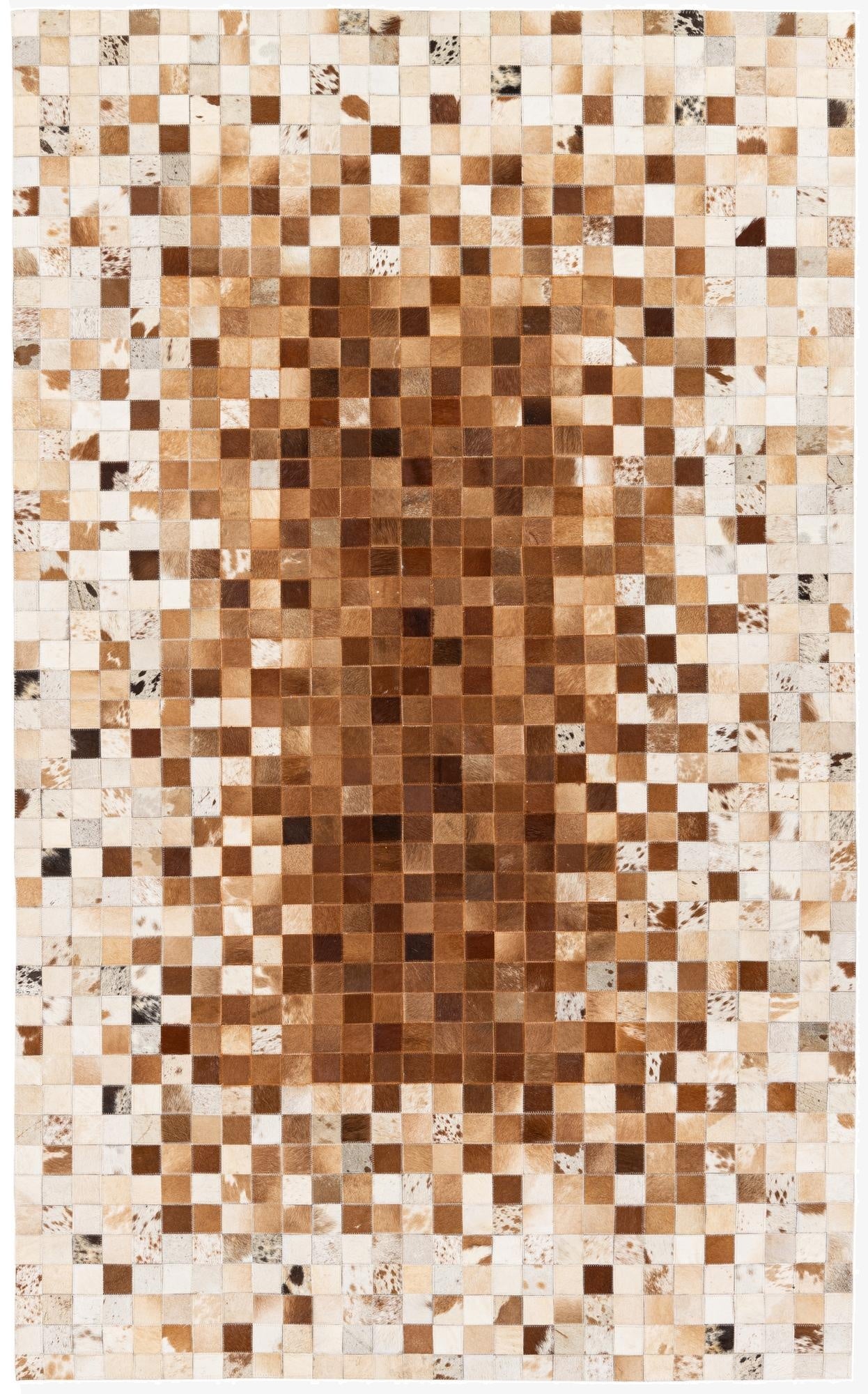  4' 10 x 8' Cowhide Stocks Rug