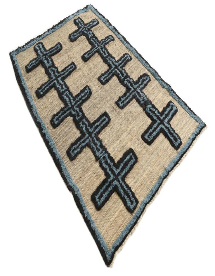 Detail image of  4' 10 x 7' 1  Hand Knotted Darya Wool Rug